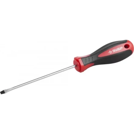 Отвертка ЗУБР "МАСТЕР", Cr-v, эргономичная двухкомпонентная рукоятка, SL3,0x100мм 25061-3.0-100_z03 купить в Нижневартовске