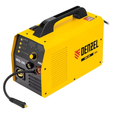 Аппарат инвертор. полуавтомат. cварки IMIG-200, 200 А, ПВ 60%, катушка 5 кг// Denzel 94361 купить в Нижневартовске