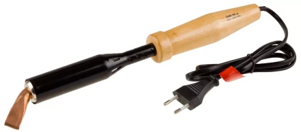 Электропаяльник ЗУБР "МАСТЕР" для лужения с деревянной рукояткой и долговечным жалом, форма клин, 150Вт 55405-150_z01 купить в Нижневартовске