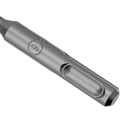 Бур по бетону Denzel, 6 x 110 мм, двойная спираль, три пылеотводящие кромки, 705005 купить в Нижневартовске