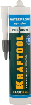 Клей монтажный KRAFTOOL KraftNails Premium KN-915, водостойкий с антисептиком, для ванн и душевых, 310мл 41345_z01 купить в Нижневартовске