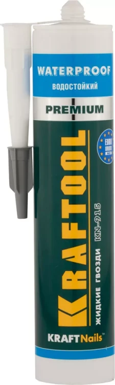 Клей монтажный KRAFTOOL KraftNails Premium KN-915, водостойкий с антисептиком, для ванн и душевых, 310мл 41345_z01 купить в Нижневартовске