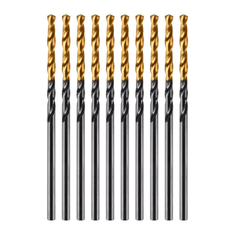 Сверло по металлу, 2 мм, HSS-Tin, Golden Tip, 10 шт. Denzel 717203 купить в Нижневартовске