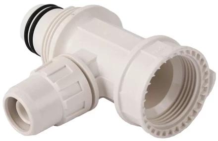 Коллектор ЗУБР "ШиреФит" сборный "внутренняя резьба - штуцер с гайкой - штуцер с гайкой", 26мм-16мм-26мм 51516-26-16-26 купить в Нижневартовске