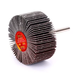 Круг MESSER шлифовальный лепестковый с оправкой (на шпильке) 60х30х6  #80