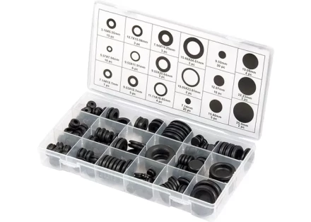 Набор сальников D 6,35 - 25,4 мм 125 предметов СИБРТЕХ 47599 купить в Нижневартовске