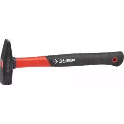 Молоток с фиберглассовой рукояткой, ЗУБР "МАСТЕР" 20020-03, кованый, 300 г 20020-03