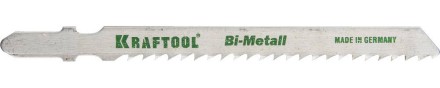 Полотна KRAFTOOL, T127DF, для эл/лобзика, Bi-Metall, по мягкому металлу (3-15мм), EU-хвост., шаг 3мм, 75мм, 2шт 159556-3 купить в Нижневартовске