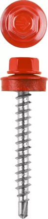 Саморезы ЗУБР окраш., RAL 3003 рубин.-красн., для крепл. кров. матер. к дерев. обреш., 4.8x38мм, 300шт 4-300315-48-038-3003 купить в Нижневартовске