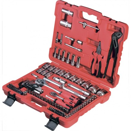 Набор слесарно-монтажный с квадратами 1/4&quot;, 1/2&quot; и 5/16&quot;, 117 предм  MATRIX PROFI 13587 купить в Нижневартовске