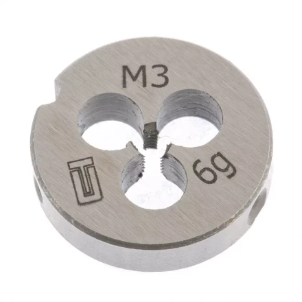 Плашка М3 х 0,5 мм СИБРТЕХ 77005 купить в Нижневартовске