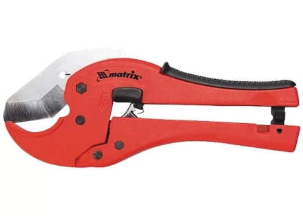 Ножницы для резки изделий из ПВХ D - до 42 мм обрезиненная опорная рукоятка порошковое покрытие рукояток MATRIX 78412 купить в Нижневартовске