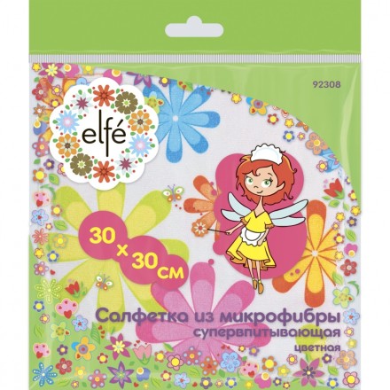 Салфетки из микрофибры цветная 300х300 мм Elfe 92308 купить в Нижневартовске