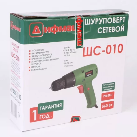 Сетевой шуруповерт Дифмаш ШС-010 купить в Нижневартовске
