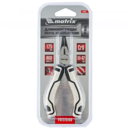 Длинногубцы Mini 125 мм изогнутые авторазжим Pro Matrix 17831 купить в Нижневартовске