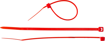 Кабельные стяжки красные КС-К1 нейлоновые промфасовка серия ПРОФЕССИОНАЛ купить в Нижневартовске