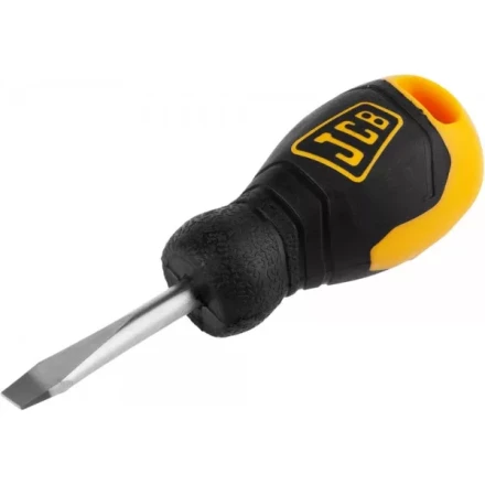Отвертка JCB, хромомолибденовая сталь S2, двухкомпонентная рукоятка, магнитный наконечник, SL 6,5х40мм JSD012 купить в Нижневартовске