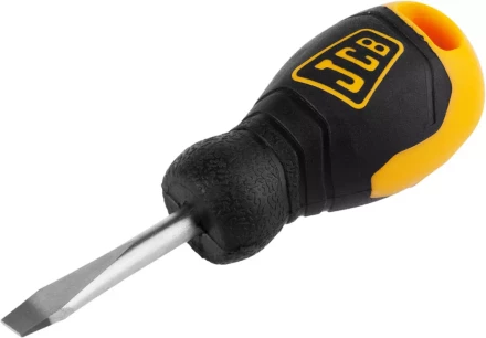 Отвертка JCB, хромомолибденовая сталь S2, двухкомпонентная рукоятка, магнитный наконечник, SL 6,5х40мм JSD012 купить в Нижневартовске