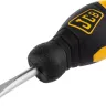 Отвертка JCB, хромомолибденовая сталь S2, двухкомпонентная рукоятка, магнитный наконечник, SL 6,5х40мм JSD012 купить в Нижневартовске