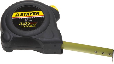 Рулетка STAYER &quot;MASTER&quot; &quot;AUTOLOCK&quot;, корпус с резиновым напылением, автостоп, 3мх16мм 2-34126-03-16_z01 купить в Нижневартовске