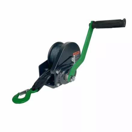 Лебедка ручная барабанная с тормозом HITCH HWB 1100 1100 кг лента 10 м (SZ073179) купить в Нижневартовске