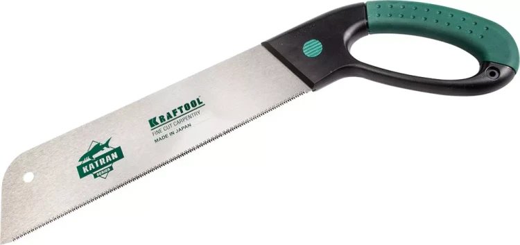 Ножовка по дереву (пила) KATRAN "FINE CUT" 380 мм x 0,7 мм, 10 TPI (2,5 мм), KRAFTOOL 1-15181-38-10 купить в Нижневартовске