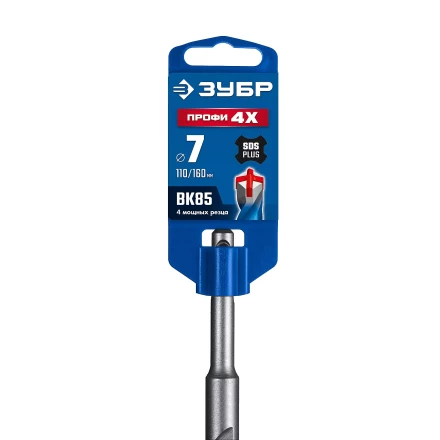 ЗУБР ПРОФИ-4Х 7x160 мм, SDS-plus бур (29313-160-07) купить в Нижневартовске