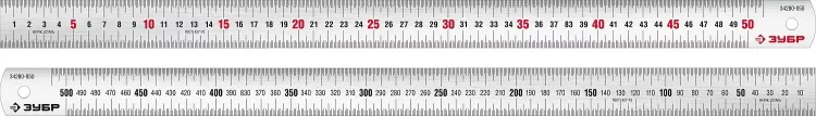 ЗУБР Про-50, длина 0.50 м, усиленная нержавеющая линейка, Профессионал (34280-050) купить в Нижневартовске