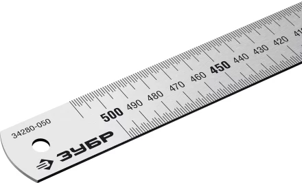 ЗУБР Про-50, длина 0.50 м, усиленная нержавеющая линейка, Профессионал (34280-050) купить в Нижневартовске