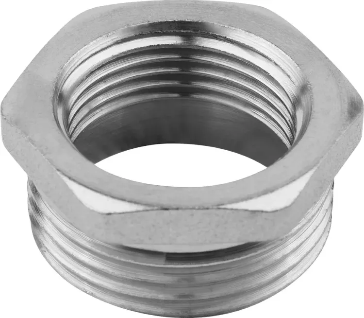 Футорка ЗУБР "ЭКСПЕРТ", никелированная латунь, 1/2" х 3/8" 51281-1/2-3/8 купить в Нижневартовске