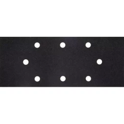 Лист шлиф. универсал. URAGAN &quot;Оптимален для твердых пород дерева&quot; 8 отверстий по линии, для ПШМ, P120, 93х230мм, 50шт 907-22102-120-50