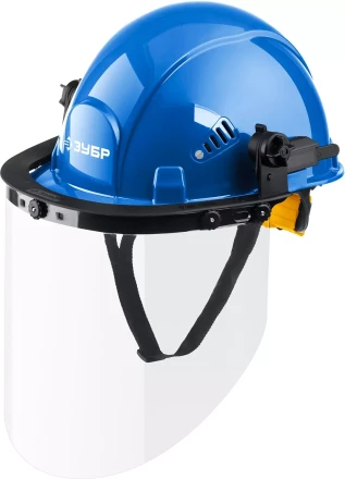 ЗУБР ЗАСЛОН, экран 220 х 385 мм, поликарбон 2 мм, защитный лицевой щиток для крепления на каске, Профессионал (110853) купить в Нижневартовске