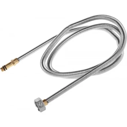 Подводка ЗУБР "ЭКСПЕРТ" сильфонная из нержавеющей стали, для смесителя, удлиненная, г/ш (гайка-штуцер), 1/2", 1,5м 51013-150 купить в Нижневартовске
