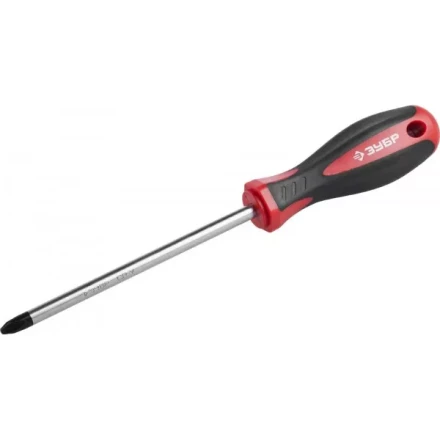 Отвертка ЗУБР "МАСТЕР", Cr-v, эргономичная двухкомпонентная рукоятка, PH3x150мм 25062-3-150_z03 купить в Нижневартовске