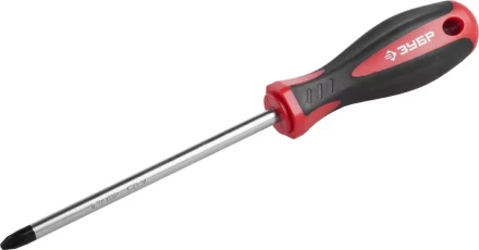 Отвертка ЗУБР "МАСТЕР", Cr-v, эргономичная двухкомпонентная рукоятка, PH3x150мм 25062-3-150_z03 купить в Нижневартовске