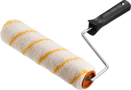 Валик малярный ЗУБР "ОПТИМА -ГИРПАИНТ", все виды ЛКМ, для ровных поверхностей, полиэстр, ворс 12 мм, бюгель 6 мм, 40х240мм 03516-24 купить в Нижневартовске