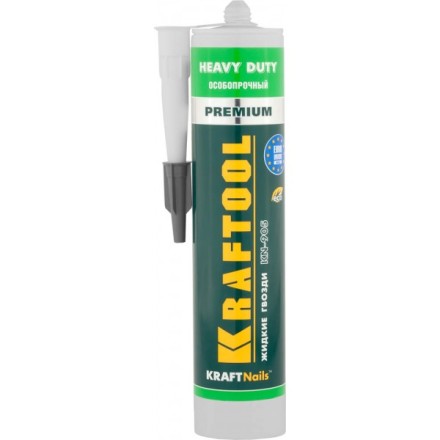 Клей монтажный KRAFTOOL KraftNails Premium KN-905, особопрочный, многоцелевой, без растворителей, 310мл 41348_z01 купить в Нижневартовске
