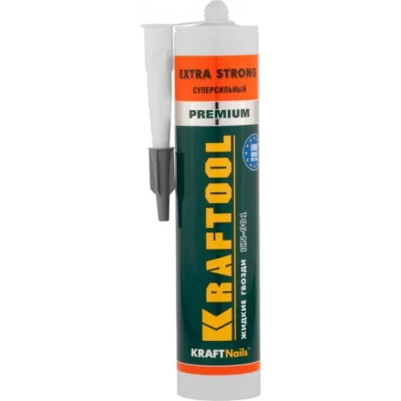 Клей монтажный KRAFTOOL KraftNails Premium KN-901, сверхсильный универсальный, для наружных и внутренних работ, 310мл 41343_z01 купить в Нижневартовске