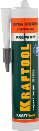 Клей монтажный KRAFTOOL KraftNails Premium KN-901, сверхсильный универсальный, для наружных и внутренних работ, 310мл 41343_z01 купить в Нижневартовске