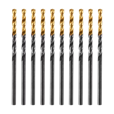 Сверло по металлу, 2,5 мм, HSS-Tin, Golden Tip, 10 шт. Denzel 717204 купить в Нижневартовске