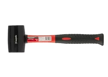 Киянка резиновая, 450 г, черная резина, фибергласовая рукоятка MATRIX 11185 купить в Нижневартовске