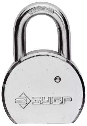 Замок навесной ЗУБР "серия 271" с закаленной дужкой, стальной корпус, 55мм 4-37271-55 купить в Нижневартовске
