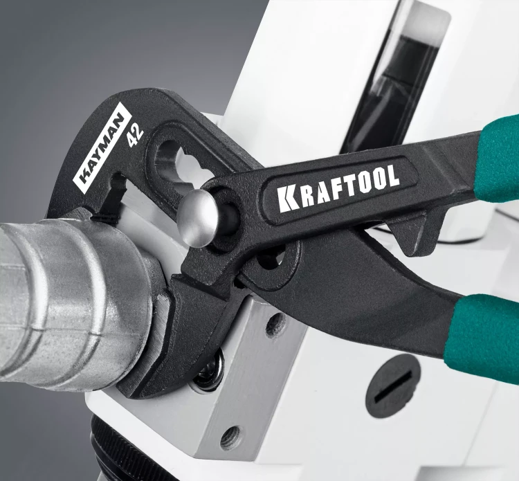 Клещи переставные с быстрой регулировкой KRAFTOOL KAYMAN 22353-18 купить в Нижневартовске