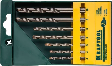 Набор KRAFTOOL "EXPERT" Сверла универсальные (бетон,мрамор,сталь,стекло,керамика,дерево), цилиндр. хвост., в боксе, 7шт 29172-H7 купить в Нижневартовске