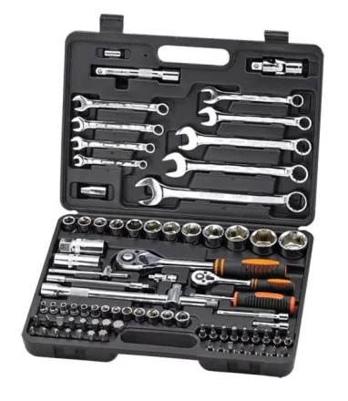 Набор инструментов Кратон TS-18 1/2 1/4 82 предмета 2 28 09 018 купить в Нижневартовске