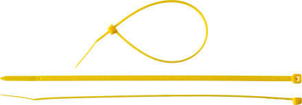 Кабельные стяжки желтые КС-Ж1 нейлоновые промфасовка серия ПРОФЕССИОНАЛ купить в Нижневартовске