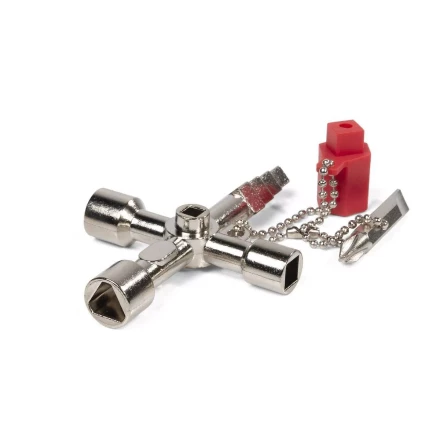 Ключ для электрошкафов КВТ КЭШ-5М с 5 профилями и битой «крест/шлиц» (84624) купить в Нижневартовске