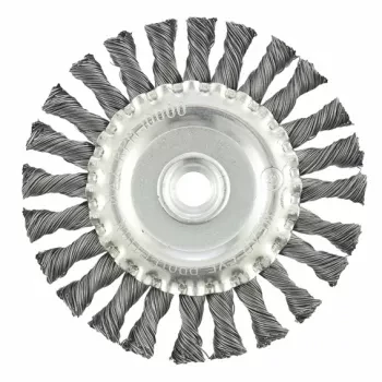 Щетка для УШМ 125 мм, М14, плоская, крученая  проволока 0,5 мм  MATRIX 74640 купить в Нижневартовске