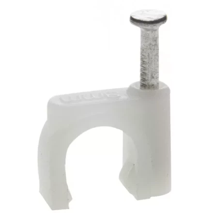 ЗУБР "МАСТЕР". Скоба-держатель для круглого кабеля, с оцинкованным гвоздем, 4 мм, 50 шт 45111-04 купить в Нижневартовске