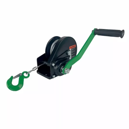 Лебедка ручная барабанная с тормозом HITCH HWB 500 500 кг канат 10 м (SZ073180) купить в Нижневартовске